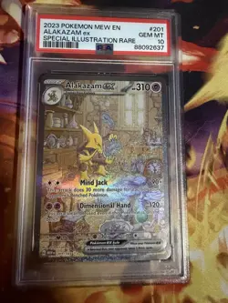Alakazam ex #201/165 Pokemon 151 Special Illustration Rare - PSA 10 Gem Mint - Image 1