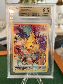 2023 Pokemon Crown Zenith Pikachu 160/159 Secret Rare – BGS 9.5 Gem Mint - Image 1