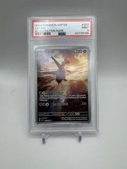 2024 POKEMON SSP EN-SURGING SPARKS ILLUSTRATION RARE #203 LATIOS PSA 9 - Image 1