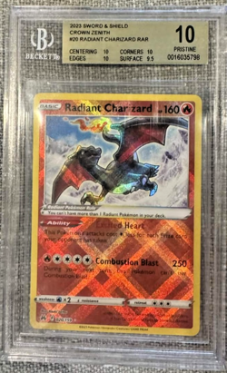 Radiant Charizard BGS 10 Pristine, 3 10-grades including centering, Pokemon TCG - Image 2