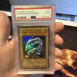 Yu-Gi-Oh SDK-001 Blue-Eyes White Dragon - PSA 4 - Image 1