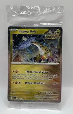Raging Bolt 111/142 Stellar Crown Best Buy Sealed Promo Pokemon Card - Image 1