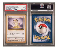 PSA 9 MINT Meowth Gold Border Jungle 56/64 Pokemon TCG Fruit Roll Promo ENG Card - Image 3