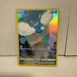 Pokemon TCG Swablu Crown Zenith: Galarian Gallery Holo Ultra Rare Card GG27/GG70 - Image 1
