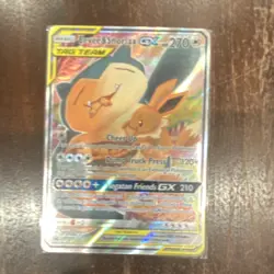 Pokemon Eevee & Snorlax GX TAG TEAM SM169 Promo Holo Card English - Image 1
