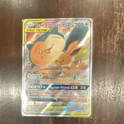 Pokemon Eevee & Snorlax GX TAG TEAM SM169 Promo Holo Card English - Image 3