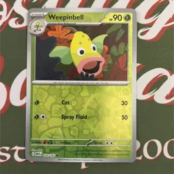 Pokemon Card Weepinbell Scarlet & Violet 151 Reverse Holo 070/165 NM Pack Fresh - Image 1