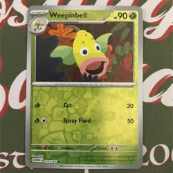 Pokemon Card Weepinbell Scarlet & Violet 151 Reverse Holo 070/165 NM Pack Fresh - Image 2