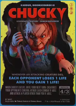 Chucky | Kardur Doomscourge (Secret Lair Promo) FOIL MINT CARD (508549) ABUGames - Image 1