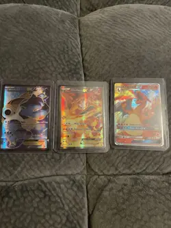 Pokemon EX GX Holo Card Lot - Blastoise EX, Charizard EX, Charizard GX - Image 1