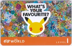 30th Anniversary Pokemon Day EB World Membership Card Level 1 EB Games Exclusive - Image 1