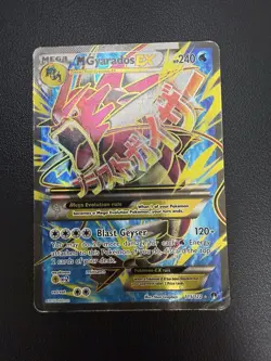M Gyarados EX (Full Art) 115/122 Breakpoint Holo Rare Mega XY Card Damaged - Image 2