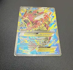 M Gyarados EX (Full Art) 115/122 Breakpoint Holo Rare Mega XY Card Damaged - Image 4