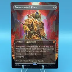 MTG Commander’s Plate Borderless Foil TMNT Universes Beyond NM - Image 1