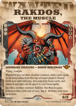 Rakdos, the Muscle (Showcase) [Outlaws of Thunder Junction] Near Mint - Image 1
