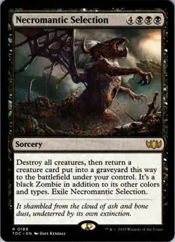 Necromantic Selection Commander: Tarkir: Dragonstorm 189 NM MTG Magic the Gather - Image 1