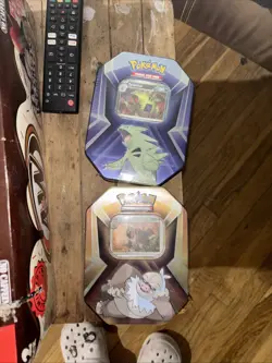 Pokemon TCG Triple Whammy Tins. Tyranitar, Darkrai, & Slaking Tins, New, Sealed - Image 1