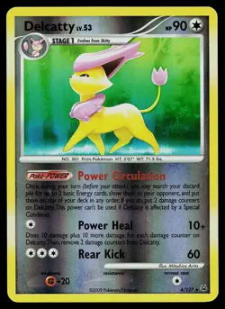 Pokemon Card - Delcatty Platinum 4/127 Reverse Holo Rare - Image 1