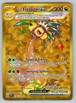 Alolan Exeggutor ex 248/191 Hyper Rare Surging Sparks Pokemon NM - Image 1