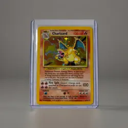 Pokemon 1999 Base Set - Charizard Holo Rare - #4/102 - RARE; Moderately Played - Image 1