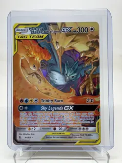 2019 Pokemon Hidden Fates Moltres & Zapdos Articuno Tag Team GX #44/68 NM-MINT - Image 1