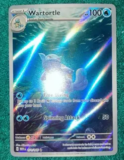 Pokemon Wartortle 171/165 Scarlet & Violet 151 Illustration Rare NM - Image 1