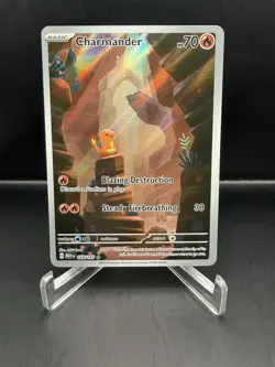Charmander 168/165 - Scarlet Violet 151 Illustration Rare English Pokemon NM - Image 1