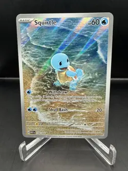 Pokemon Squirtle Illustration Rare Holo Sv: Scarlet & Violet 151 170/165 Card NM - Image 1