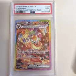 Pokemon Flareon ex 146/131 Prismatic Evolutions Holo Special Illustration PSA 9 - Image 1