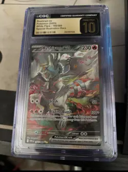 Pokemon Reshiram ex White Flare Special Illustration Rare #166 CGC 10 Pristine - Image 1
