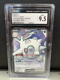 Cetitan ex 210/182 Sv10: Destined Rivals Holo CGC 9.5 MINT+ Pokemon TCG - Image 1