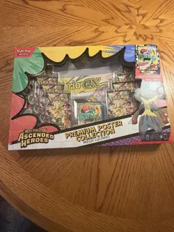 Pokemon TCG Ascended Heroes Premium Poster Collection (Mega Lucario Promo) New - Image 1