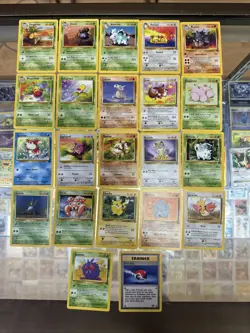 Jungle Set - 22 Card Lot 22/32 Common & Uncommon Pokemon Card Set - WOTC - Image 1