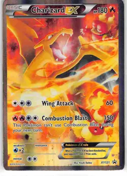 Charizard EX XY121 Promo XY Black Star Promos Pokemon HP/DMG - Image 1