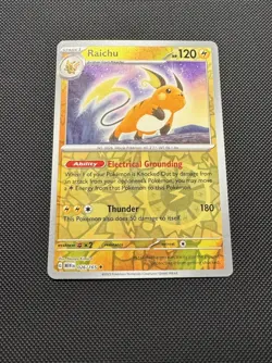 Pokemon TCG Raichu 026/165 Sv: Scarlet & Violet 151 Reverse Holofoil Near Mint - Image 2