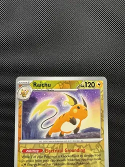 Pokemon TCG Raichu 026/165 Sv: Scarlet & Violet 151 Reverse Holofoil Near Mint - Image 3