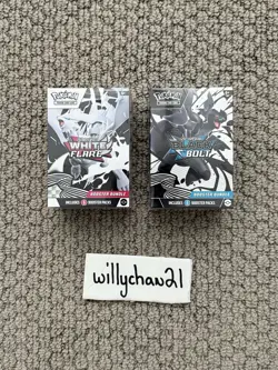 Pokemon TCG Scarlet & Violet Black Bolt and White Flare Booster Bundle 12 Packs - Image 1