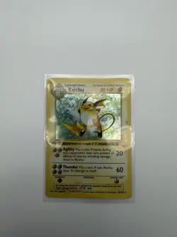 Pokemon TCG Raichu 14/102 1st Edition Base Set Shadowless MP - Image 3