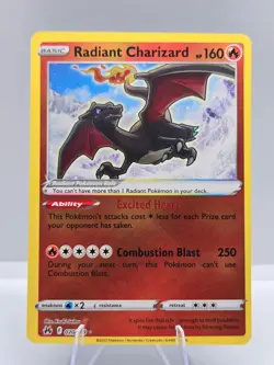 Radiant Charizard 020/159 Radiant Rare Crown Zenith Pokemon NM - Image 1