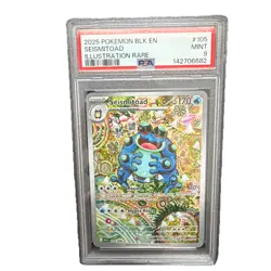 2025 Pokemon SV Black Bolt BLK EN Seismitoad Illustration Rare #105/086 PSA 9 - Image 1