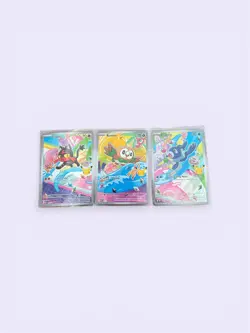 Pokemon First Partner Illustration Collection | Gen 7 Starters | Set Of 3 NM - Image 1