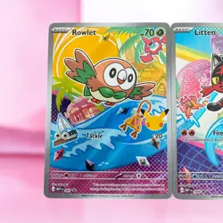 Pokemon First Partner Illustration Collection | Gen 7 Starters | Set Of 3 NM - Image 5