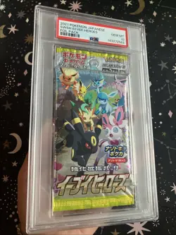 2021 Pokemon Japanese Eevee Heroes Booster Pack PSA 10 GEM Mint - Image 3