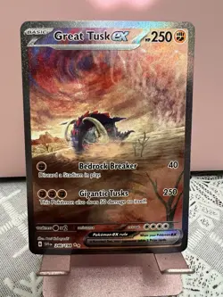 Pokemon Great Tusk ex 246/198 SV01 Scarlet & Violet Illustration Rare Holo - Image 1