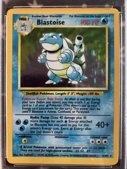 1999 Pokemon Game Blastoise-Holo #2 NM PSA 7 - Image 2
