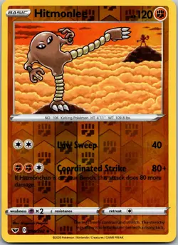 Hitmonlee 094/202 - SWSH01: Sword & Shield Base Set Pokemon NM Reverse Holofoil - Image 1