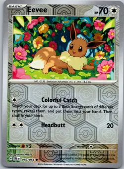 Eevee 050/064 - SV: Shrouded Fable Pokemon NM Reverse Holofoil - Image 1