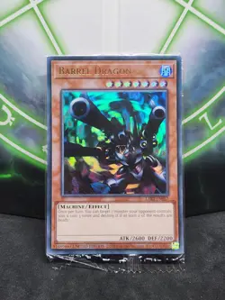 Yugioh Barrel Dragon LART-EN037 Lost Art Promo Ultra Rare Sealed - Image 1