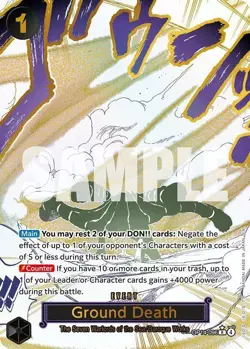 One Piece Ground Death (Alt Art) Manga Event - The Azure Sea's Seven (OP14) - Image 1