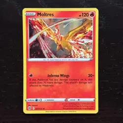 Moltres 021/172 Pokemon Brilliant Stars Sword & Shield Holo Rare Card NM - Image 1